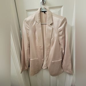 Champagne satin blazer